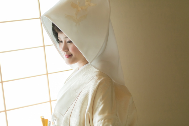 綿帽子に優しい光が似合います