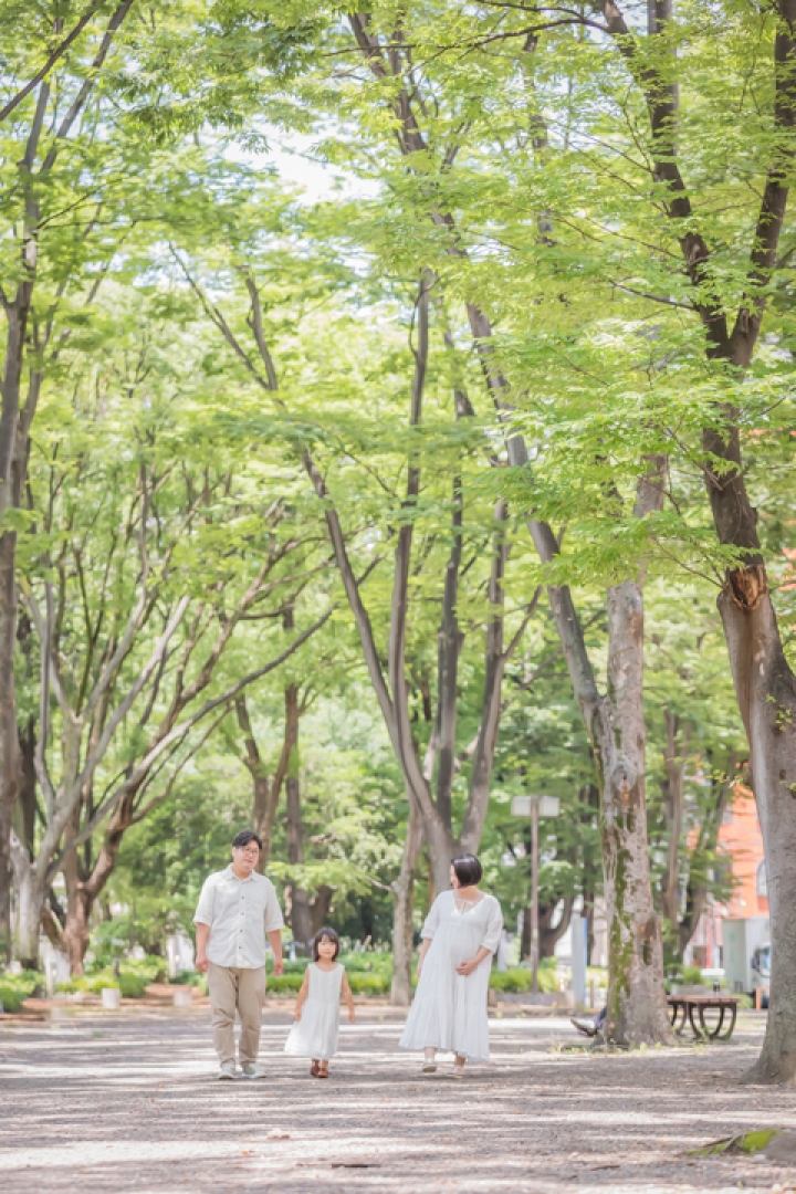 新緑を感じながら