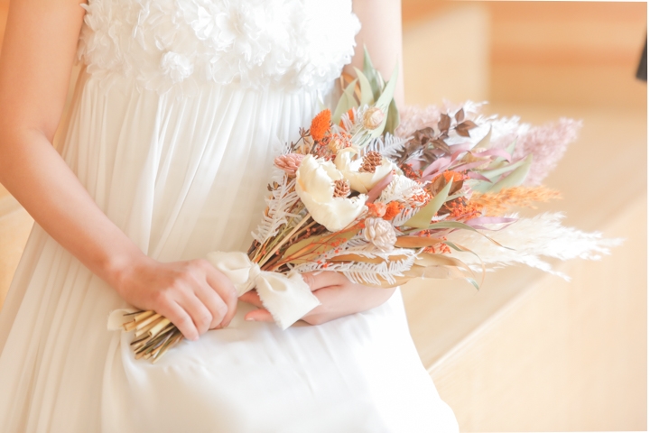 ドライフラワーのブーケ