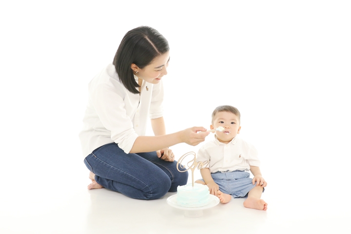 ママとお揃いスマッシュケーキ