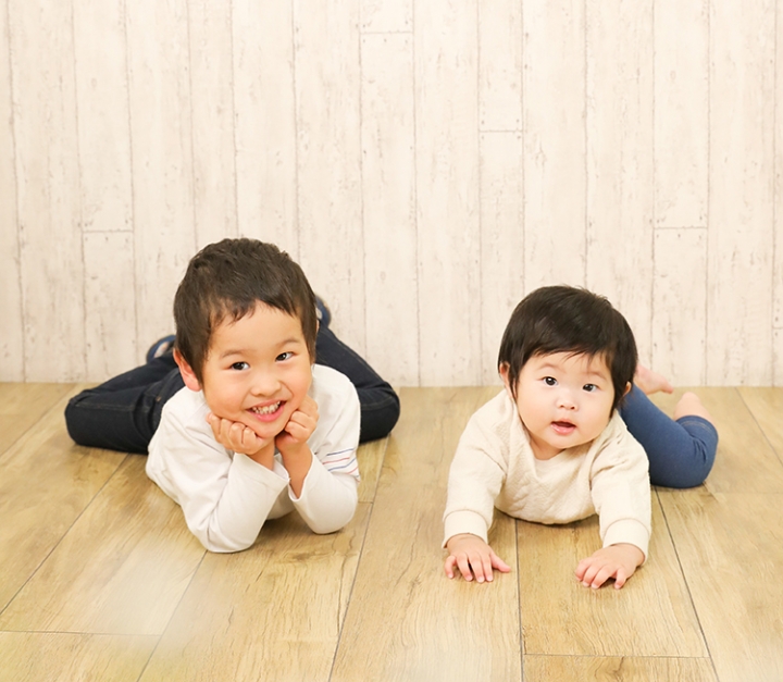 お兄ちゃんと一緒に
今だけの大切な成長記録を