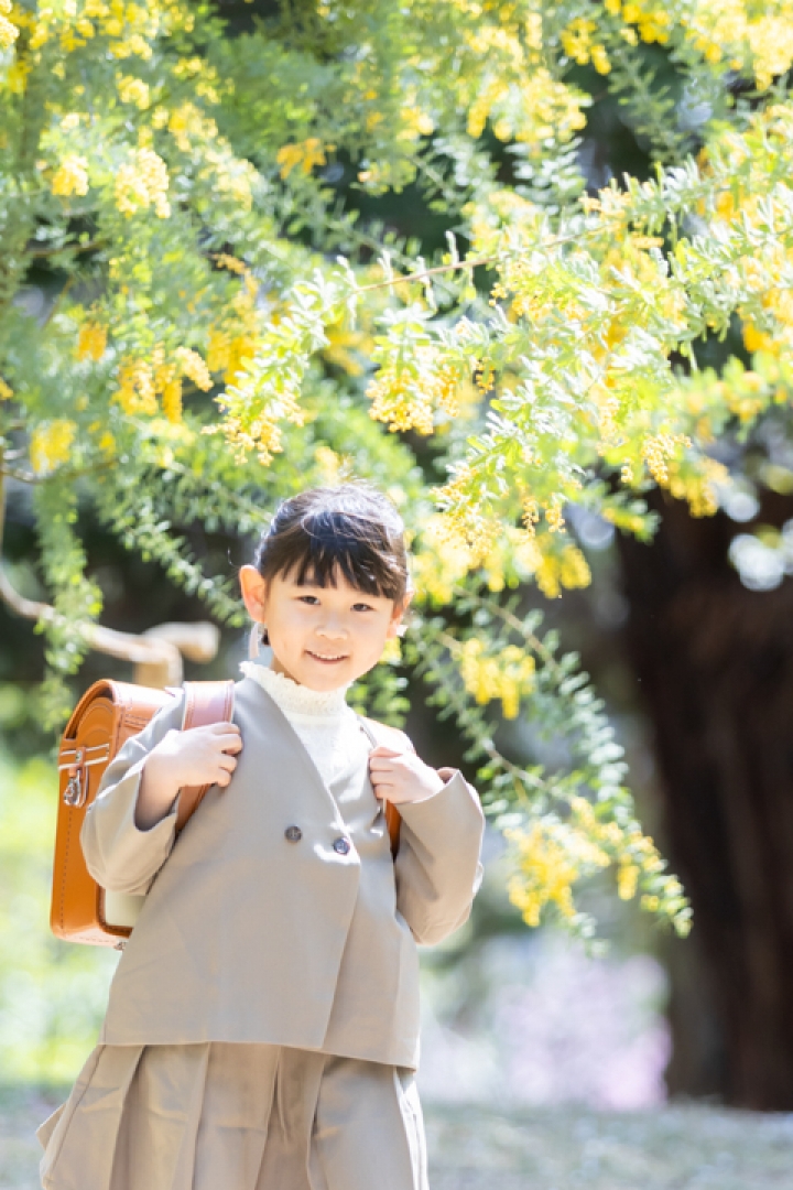 ミモザの入学フォト