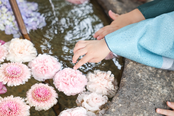 大須の三輪神社で七五三ロケーションフォト